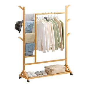 [HYD07956_55]옷걸이 이동식행거 우드행거 조립식 멀티형