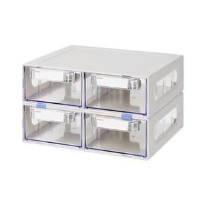 [아우트]시스템 멀티박스 대형 투명서랍장 수납 정리함 4단