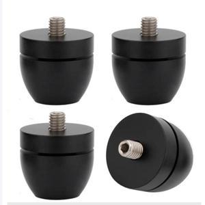 4Pcs 볼 비즈 스피커 절연 피트 턴테이블 플랫폼 패드 오디오 충격 흡수 장치 서브 우퍼 33 × 30mm 스탠드