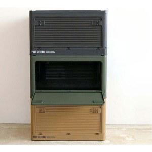 터 부착 접이식 컨테이너 50 폴딩컨테이너 아웃도어 수납박스 토르 왓낫 카트