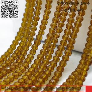 23 4 6 8 처리 라운드 갈색 체코 크리스탈 스페이서 루즈 팔찌 목걸이 액세서리