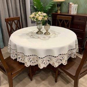 원형 행사테이블보 라운드 화이트 식탁보 행사 매대천