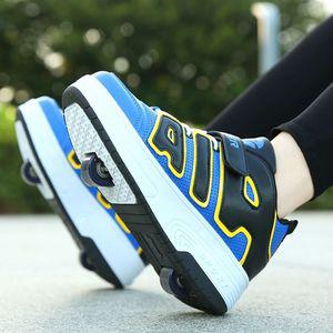 바퀴달린 자동 핑크 슈즈 220 바퀴 화이트 인라인