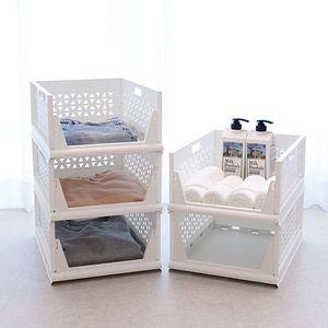 슬라이딩 오픈식 플라스틱 서랍형 리빙박스 대 4개