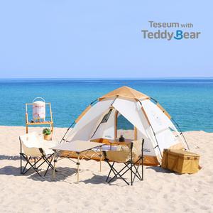 테지움 테디베어 그로비 원터치 자동텐트