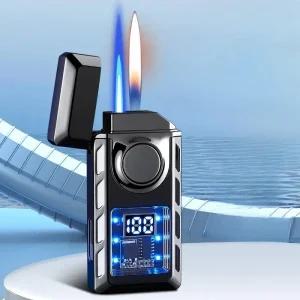 음성 제어 스마트 방풍 라이터 가시 화염 방수 터보 라이터