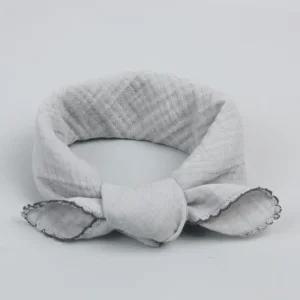 AMRS38 거즈사각스카프 그레이/쁘띠/사각/간절기/스티치/패션/여성/목수건/어린이집/유치원/단체/선물용