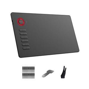 드로잉 태블릿, 12개의 바로 가기 키가 있는 VEIKK A15 10x6인치 패드, 8192단계 압력 및 배터리 없는 펜,