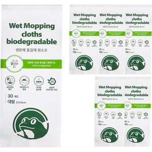 프로그 생분해 물걸레 청소포 대형 37 x 19 cm