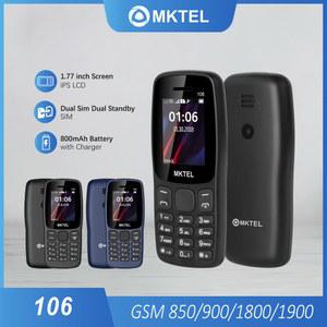 MKTEL 106 기능 전화기 1 77''디스플레이 듀얼 카드 듀얼 대기 800mAh 배터리 MP3 MP4 FM 라디오 블루투스