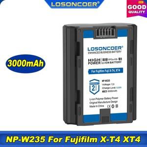 LOSONCOER NP-W235 NP W235 배터리 후지필름 후지 X-T4 XT4 GFX 100S VG-XT4 수직 배터리 그립 3000mAh
