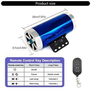 생생한 LED 조명 바이크 오토바이 전기 자동차 용 방수 스피커를 특징으로하는 베이스 사운드 시스템