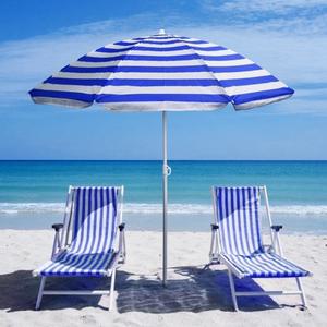 싸파 스트라이프 파라솔 블루 비치 캠핑 낚시