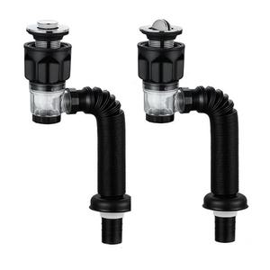 세면대 팝업 배수구 트랩 플립형 원터치형 일체형 폼옵 폼업 드레인 블랙