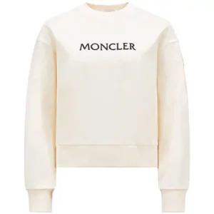 [명품] 로고패치 자수 토날 로고 코튼 맨투맨 아이보리 여성 맨투맨 8G00016 89