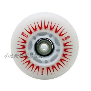 LED 발광휠 인라인 80MM 극세사 휠 뱅크롤 프레임 바퀴철제 스턴트 풀세트 68mm