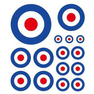 RAF 라운델 스티커 모드 Who Lambretta Vespa 스쿠터 자전거 데칼