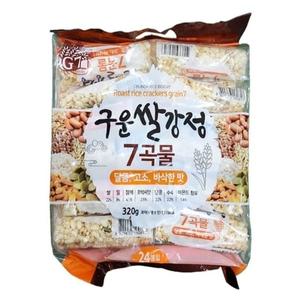 구운쌀강정7 곡물과자 320g x 12개