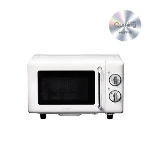 [현대큐밍][당일출고] 현대큐밍 레트로 무회전 플랫형 전자레인지 20L 화이트 HQZMQ00W0E