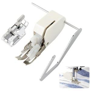 재봉틀용 오픈 토 워킹 풋 프레셔, 가이드가 있는 스테인리스 스틸 프레셔 풋, 7mm 로우 섕크 머신 장착, 브라더, 싱어, 버니나, 자노메, 파프, 바빌록, 바이킹 등과 호환 가능