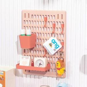 홈데코 타공판페그보드 선반세트 접착식 P2(핑크) (42HZ1)