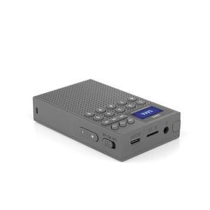 사파 라디오 FM 효도 어르신 트로트 MP3 사각 그레이