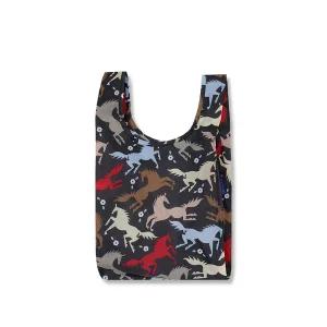 [바쿠백] 소형 베이비 에코백 장바구니 Horse Cut-Outs