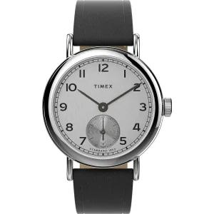 타이맥스 타이멕스 Timex 남성용 손목시계 스탠다드 TW2V71400 가죽 블랙 505689