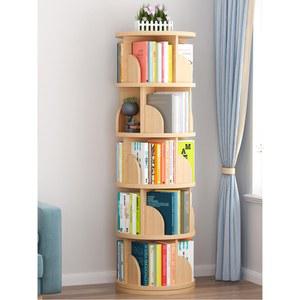 책장 회전형 회전 원목 인테리어 이동식 우드 코너 원형 책꽂이