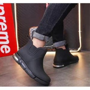 장마철레인부츠 남성용 편한에어쿠션 트렌디 낚시 비