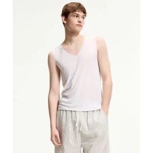 스파오 SPAO COMFORT 남성 심리스 브이넥 민소매_SPMRFA9A12 SPMRFA9A12 729667