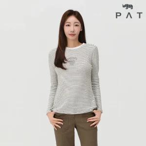 [PAT 여성] 스트라이프 라운드 티셔츠_1J65301