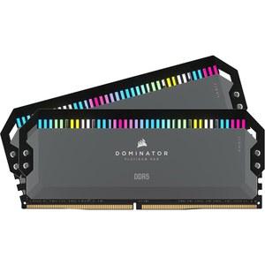 코르세어 도미네이터 플래티넘 RGB DDR5 32GB 2x16GB 6000MHz CL30 AMD EXPO 인텔 XMP iCUE 호환 컴퓨터 메모리 - 회색 CMT32GX5M2B6000Z30K