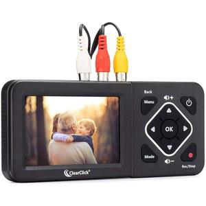 [미국배송] CLEARCLICK 비디오에서 디지털 변환기 2.0 (2세대) - VCR VHS 테이프 AV RCA HI8 캠코더 DVD 게임 시스템의 비디오 녹화 [작동하는 VCR/캠코더 및 테이프 필요]