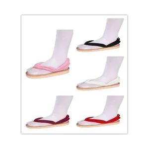 애니메이션 성인 어린이 슬리퍼 악마 슬레이어 카마도 탄지로 네즈코 코스프레 기모노 게타 우드 비치 오동