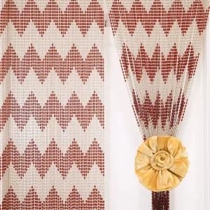 중국집발 문발 구슬 현관용 가리개 레트로 인테리어 커튼 비즈 장식 커버