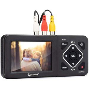 ClearClick 비디오에서 디지털 변환기 2.0 (2세대) - VCR, VHS 테이프, AV, RCA, Hi8, 캠코더, DVD, 게임 시스템의 비디오 녹화 [작동하는 VCR/캠코더 및 테이프 필요]