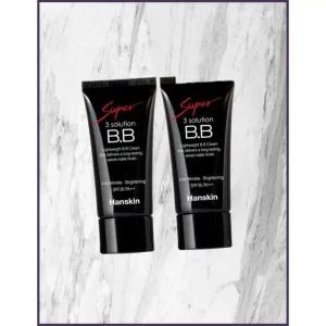한스킨 HANSKIN 수퍼 쓰리 솔루션 비비 크림 내추럴피부톤 30g 2개