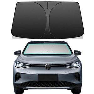 2021-2025 폭스바겐 ID.4 폴더블 자동차 전면 유리창 선글라스 액세서리 240 T 선바이저 프로텍터 반사 커버 자외선 및 태양열 차단