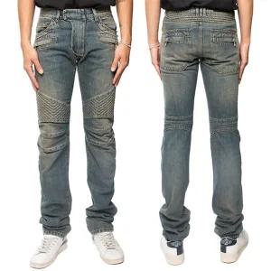 남성 블루 워싱 슬림 바이커진 S5HT500C 816S