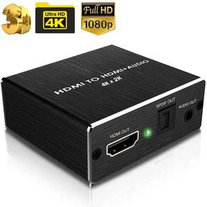 HDMI Audio Extractor to and Optical TOSLINK SPDIF 3 5mm Stereo Converter Splitter Adapter