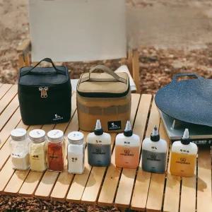 캠핑 양념통 수납가방 세트 양념박스 소스통 조미료통 백패킹 캠핑용