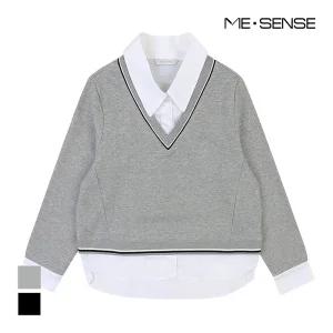 [미센스] 레이어드 배색디자인 셔츠_MB39BLM201Z