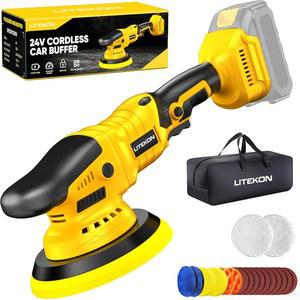 De-Walt 20V 배터리(배터리 없음)와 호환되는 무선 버퍼 폴리셔 키트, 가변 속도 2800-5800RPM 고출력 오비탈 자동차 폴리셔, 21PCS 액세서리, /왁싱용