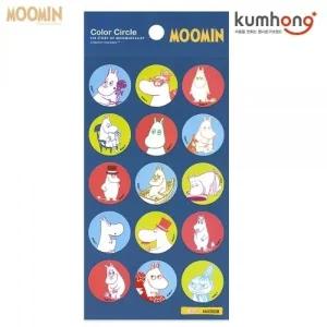 금홍팬시 스티커 무민 서클 컬러 (2628)