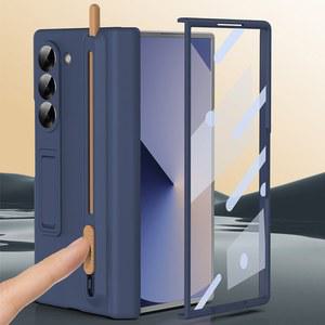 핸드폰케이스 갤럭시 Z 폴드 7 SE 6 5 4 3 폴딩 힌지 손목 밴드 스크린 필름 폰 커버 폴드7 터치펜 케이스