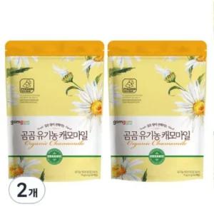 모노마켓 곰곰 유기농 캐모마일 삼각티백 1.5g 50개입 2개