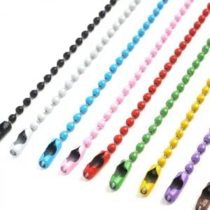 구슬 연결줄 컬러 체인 볼체인 재료 메탈 1p 10cm (457db)