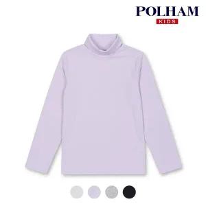 [폴햄키즈] 시그니처 공용 모달 코튼 터틀넥 긴팔티PKD4TU3010
