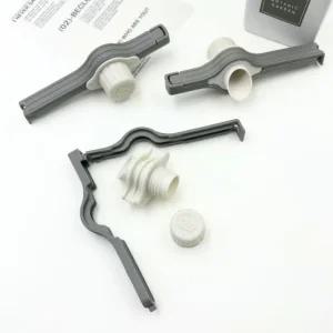 뚜껑형 디스펜서 밀폐클립 봉지 밀봉 가루 디스펜서 클립